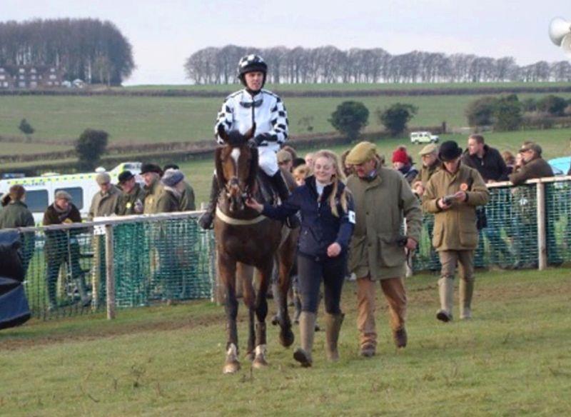 Jack and Dad Nick returning to the winers enclosure
