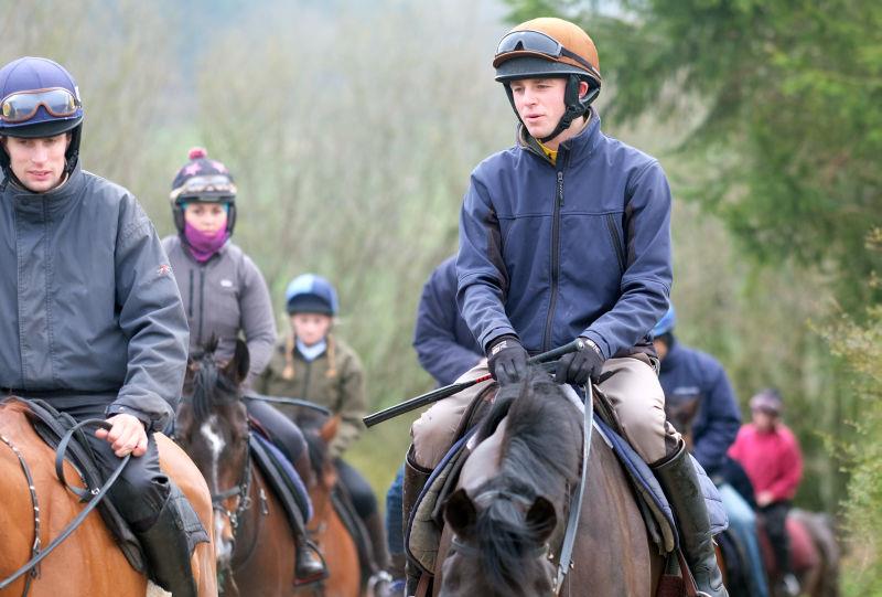 Ed Cookson and Jack Jones. Jack rides Real Milan in todays Hunter Chase at Ludlow.. Good chance he told Ed