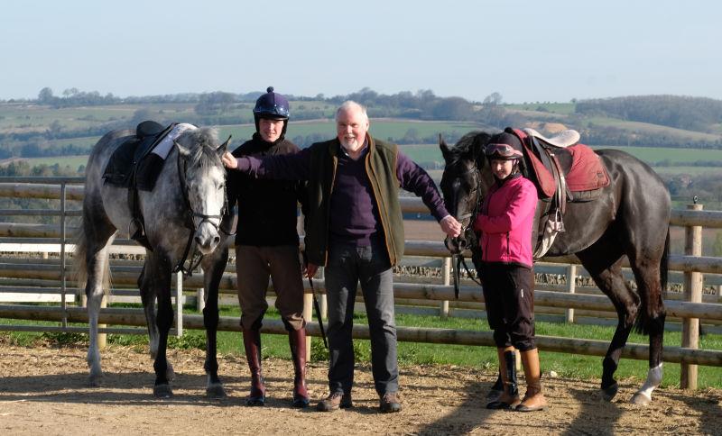 Sunblazer and Milord with their owner Norman Carter