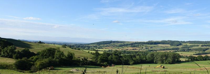 One of the great views of the Cortswold.. Towards Winchcombe