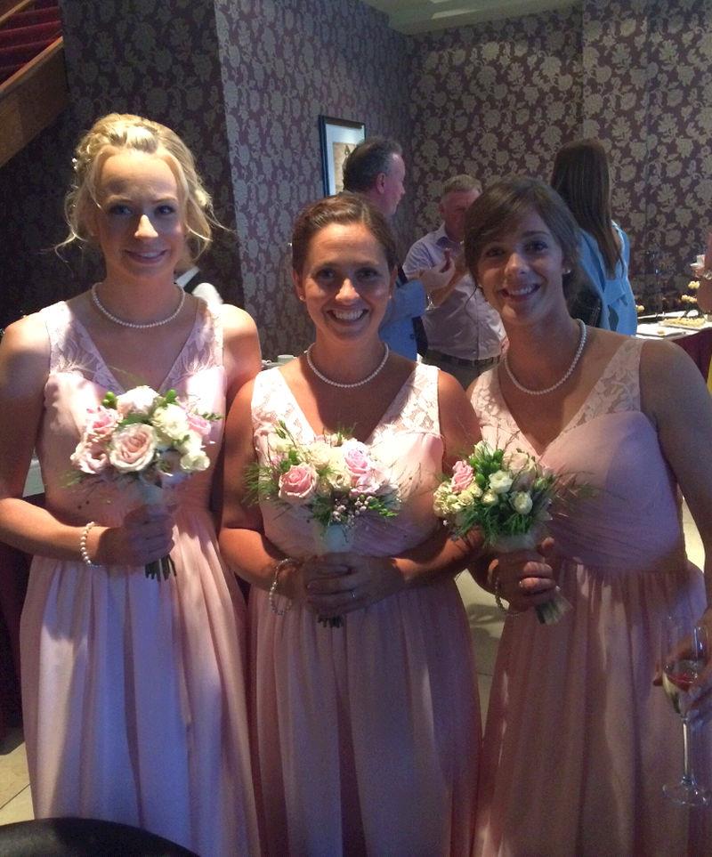 Saturday's bridesmaids.. Pandora, Evelyn and Lauren..