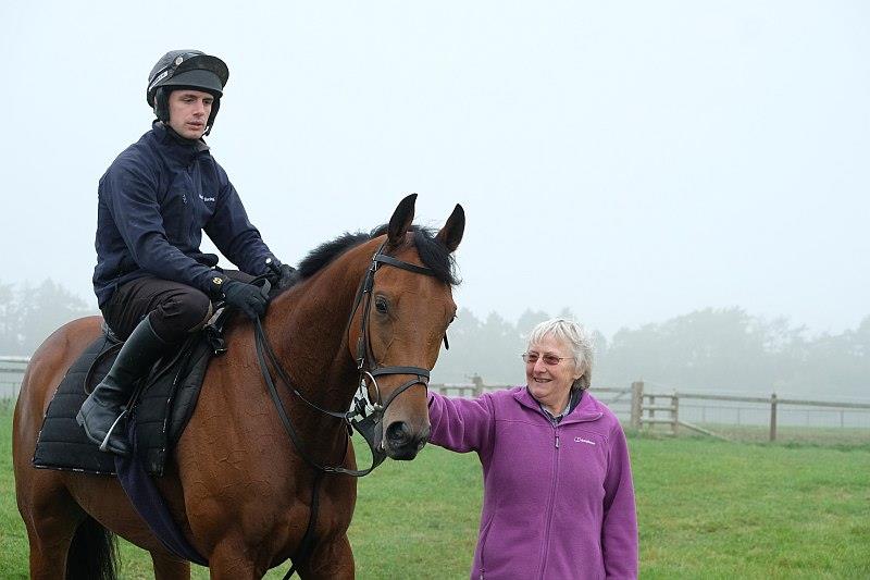 Happy owner.. Elizabeth Kellar with her horse Mon Palois