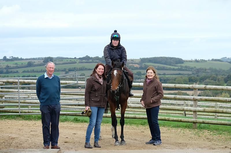 John, Emma and Susie with their horse Sea Story