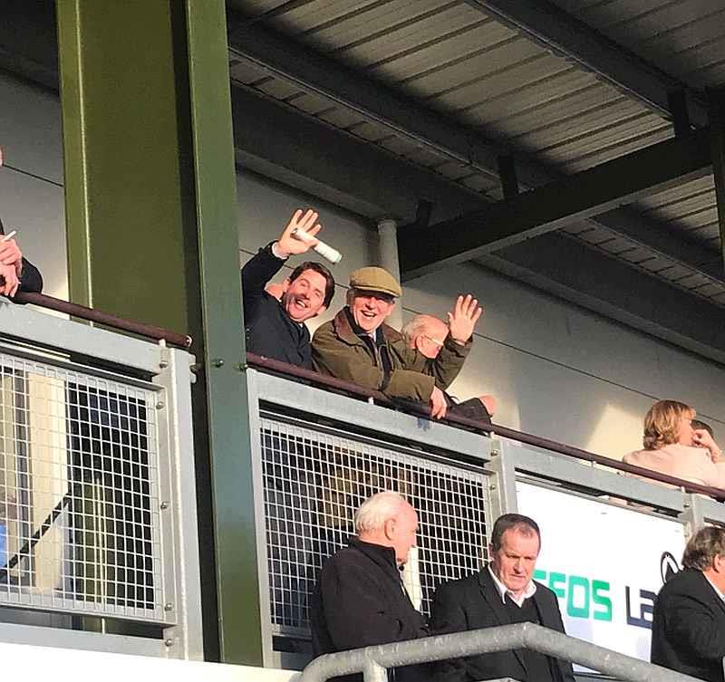 Jason Maguire and John in the Royal Box...