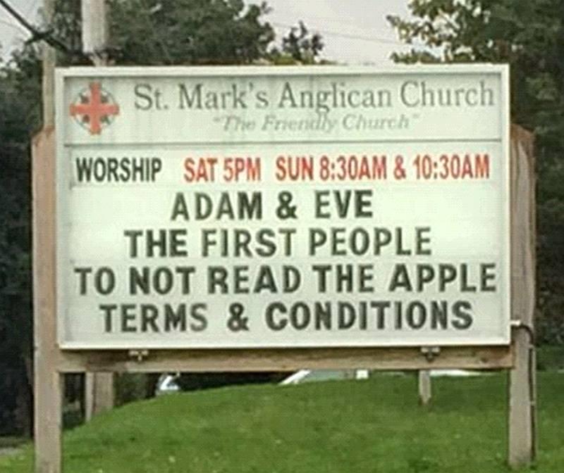 A few church sign funnies..