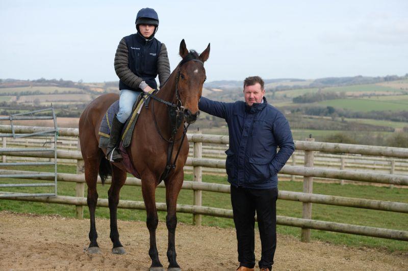 Alan Rhead with his Beneficial gelding