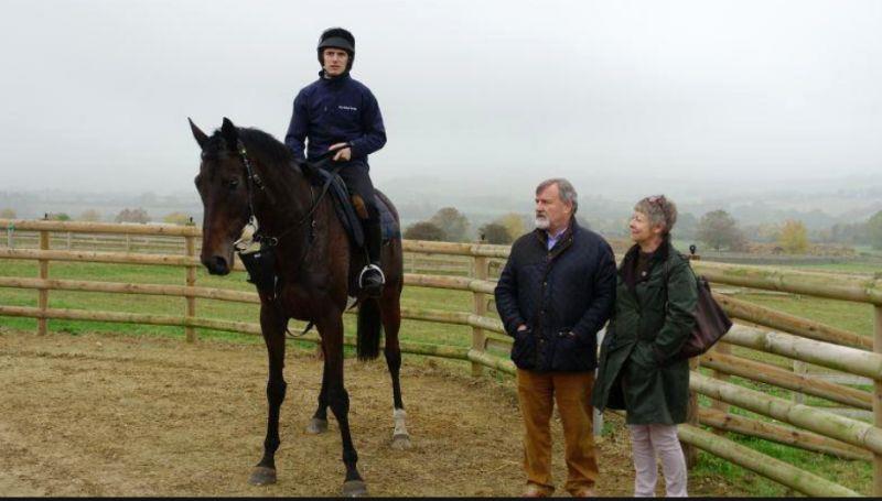 Harry Topper last year with David and Lorraine Keyte