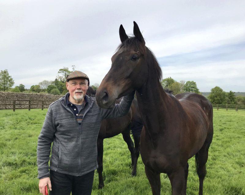 Norman Carter with his son Alex's horse Arthur's Sixpence