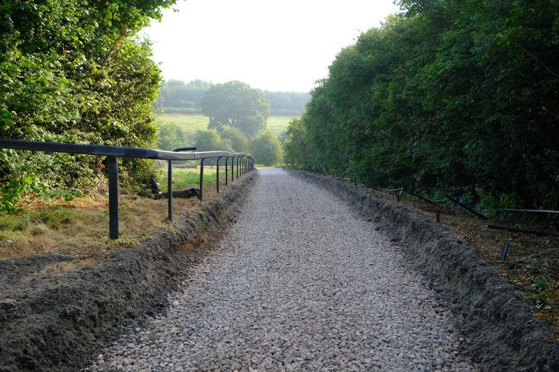 View to the bottom of the gallop