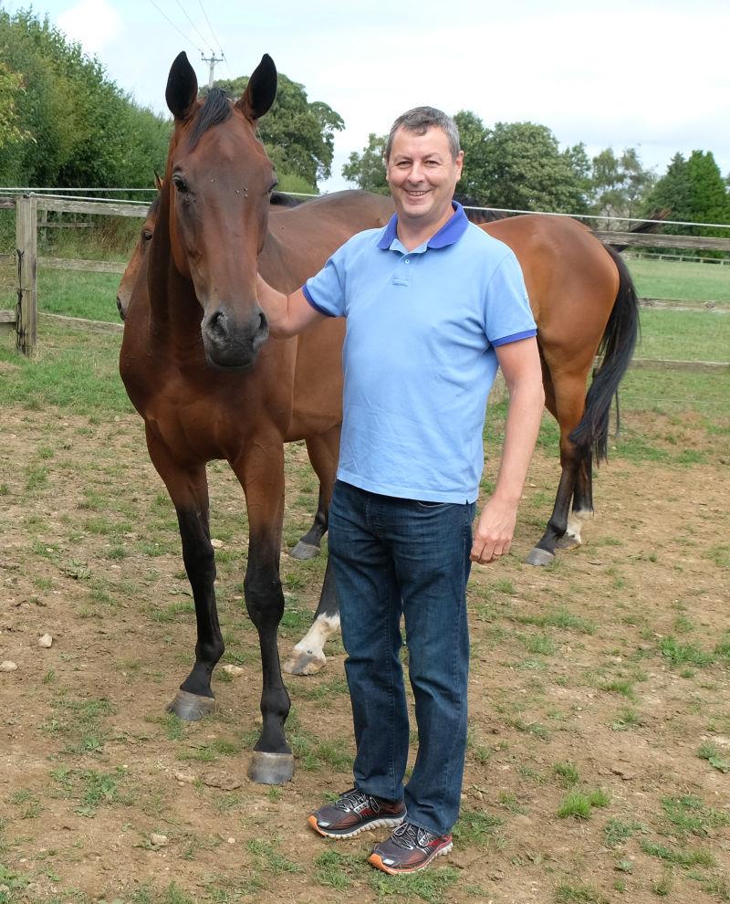 Phil and his Flemensfirth gelding who he hopes to call The Edgar Wallace