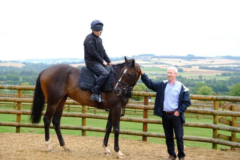 Ian Renton with his South West Syndicate horse Hes No Trouble