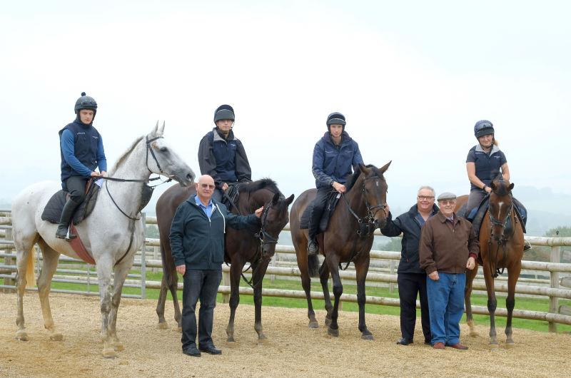 Knockanrawley, Arthurs Sixpence, Commodore Barry and  Dusty Pearl with Dave, Vince and his Dad.