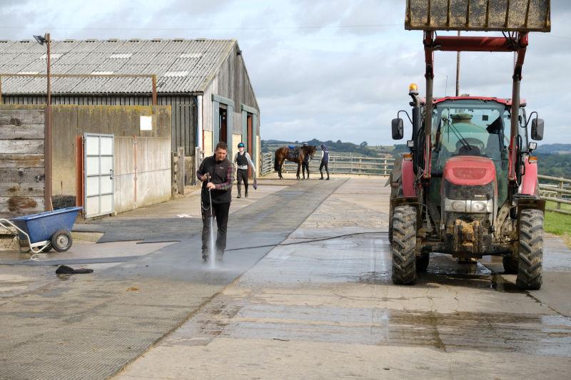 It is not just the stables that get a steam clean