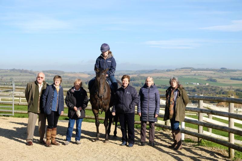 Alfie Corbitt with his Highclere Thoroughbred Racing Owners