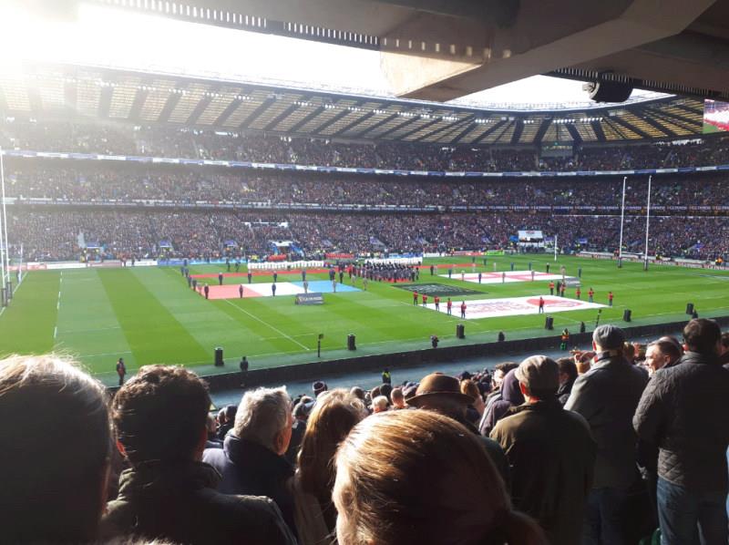 The view from my seat at Twickenham 