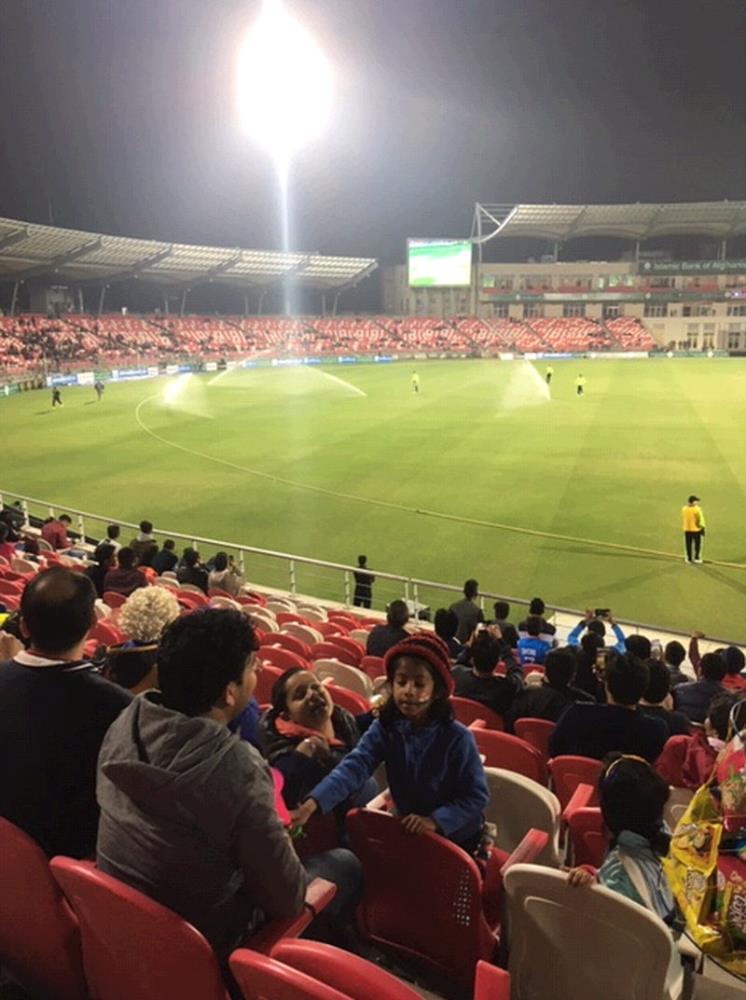 The sprinklers suddenly came on in the Ireland v Afganistan match