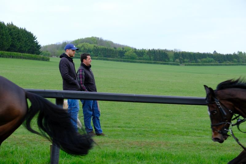 Tom Stanley and Mat watching the horses