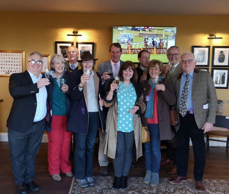 Knockanrawley's connections celebrating at Haydock