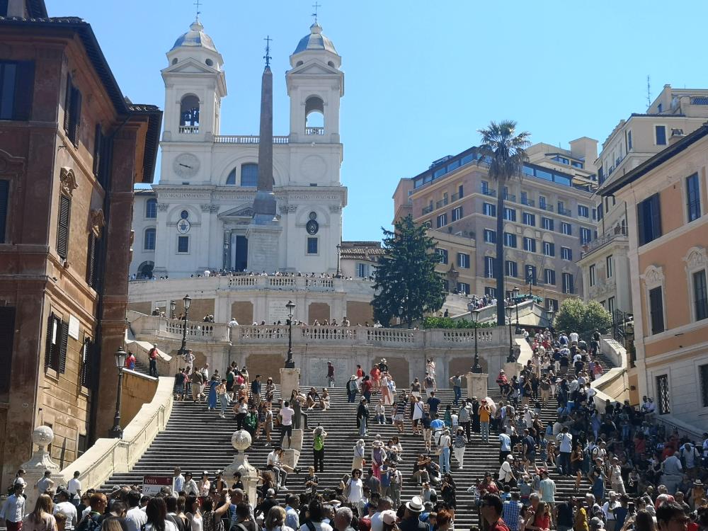 Spanish Steps, I only walked up these once!