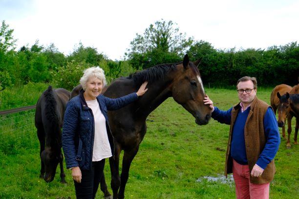 Mark & Marion Hudson with their KBRP horse Espoir de Romay