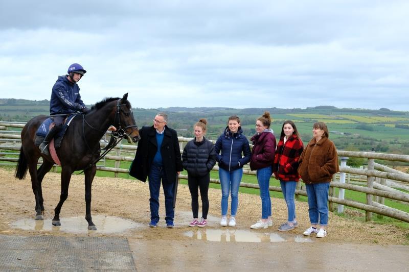 Owner of the month Stuart Ballantyne and family members with his KBRP horse Donnie Brasco