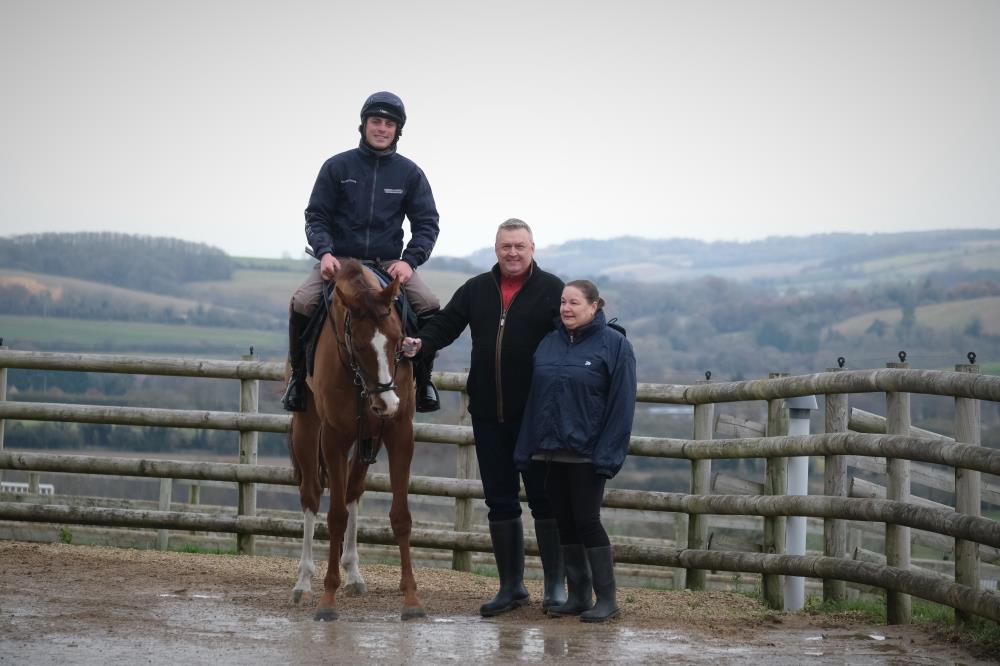 John and Mandy with their horse Lord Apparelli
