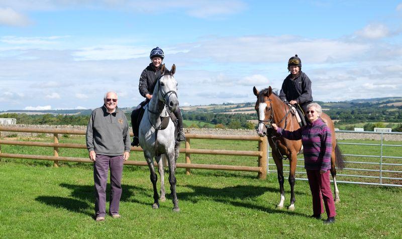 Peter and Olive Smith who were here yesterday with their horses Silver Eagle and Taras Rainbow