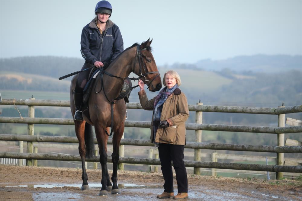 Gillian Clough with her KBRP horse Does He Know