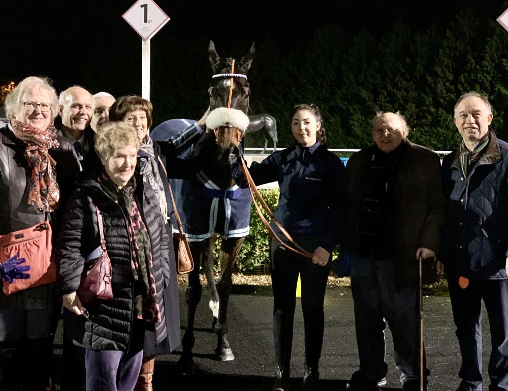 Blazon and his happy owners last night
