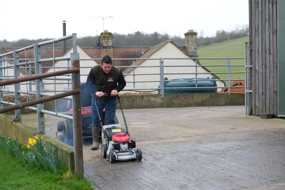 Mat new toy. He has bought himself a present.. An award winning mower?