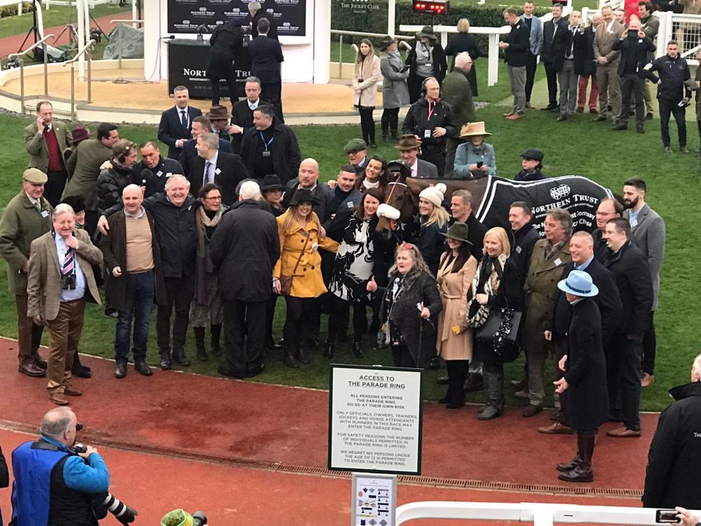 In the winners enclosure.. thanks Sandra S-F for the photo