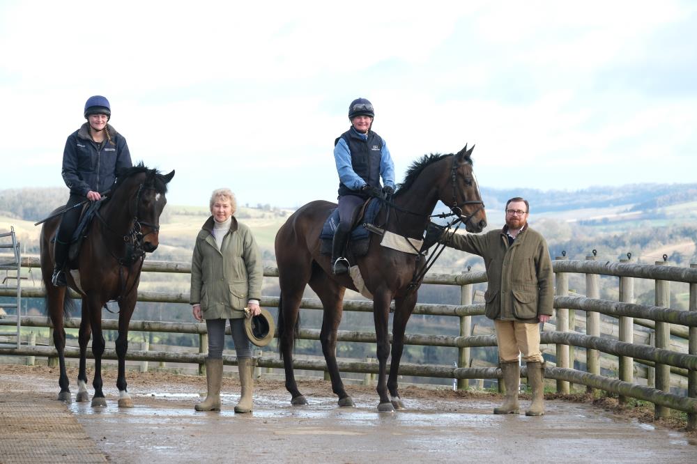 Marion and Mark Hudson with their KBRP horses Youneveracll and Espoir De Romay