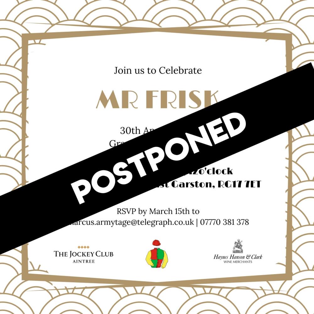 Sadly postponed
