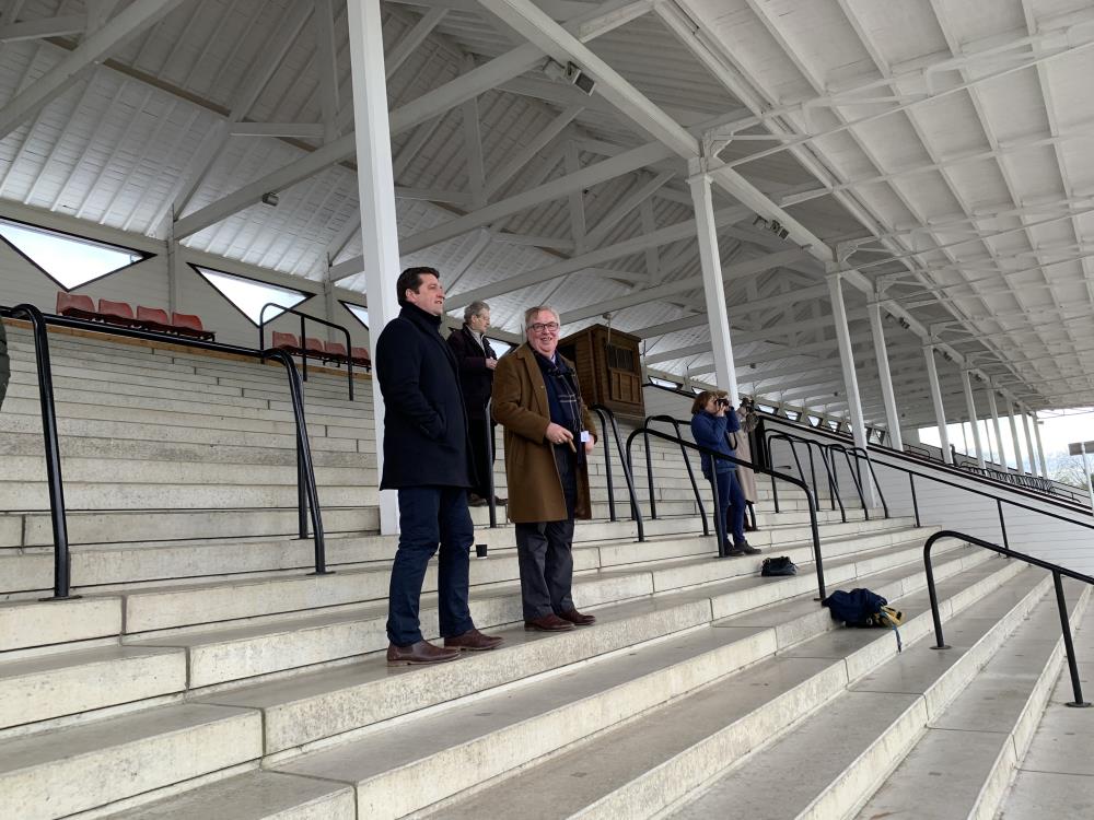 Packed stands at Wetherby