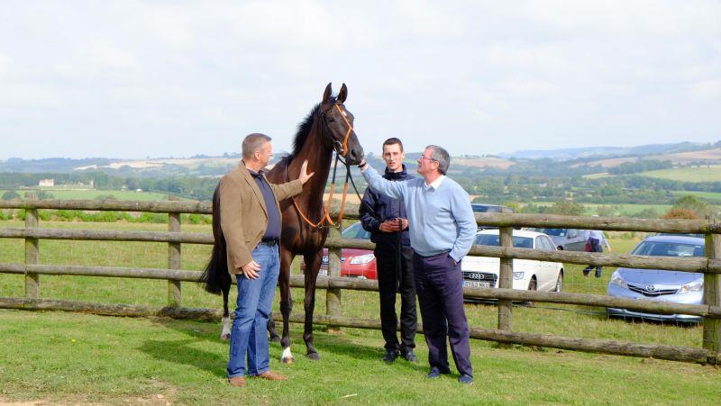 John and Nick Cook with Midnight Oscar
