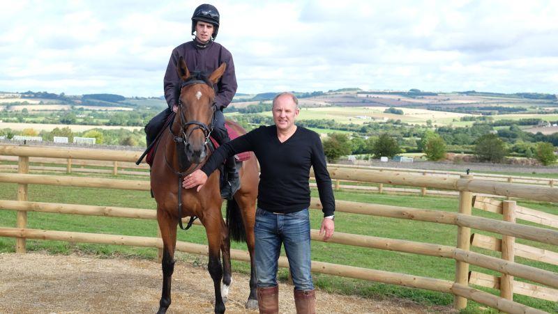 John Benson with his 3 year old filly by Black Sam Bellamy