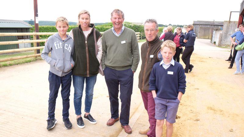Sammy, Jilly and Robert Baines with Simon Claisse and Elliot England