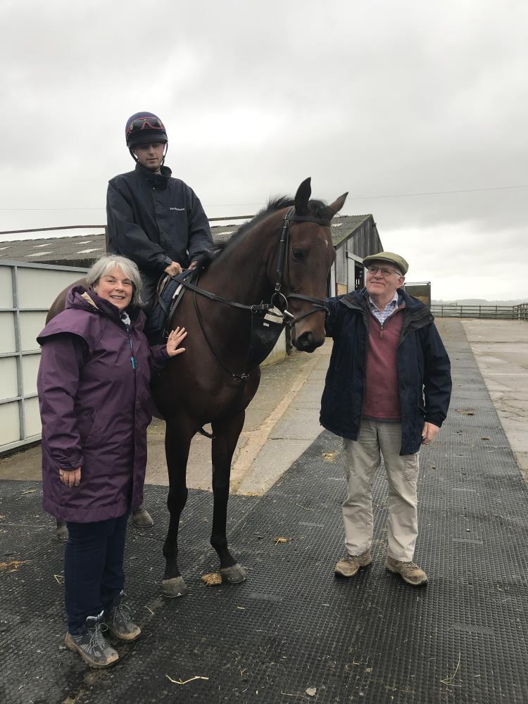 Fiona and Peter Woodhall with their KBRP horse Does He Know