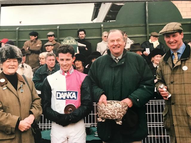 Jockey Rupert Wakely, John and his trainer!!