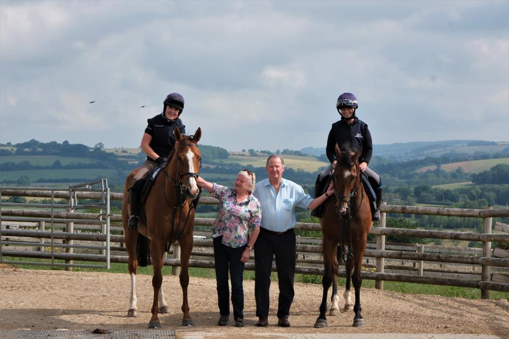 Jill and Nicholas Sperling with their KBRP horses Lord Apparelli and Sadlemor