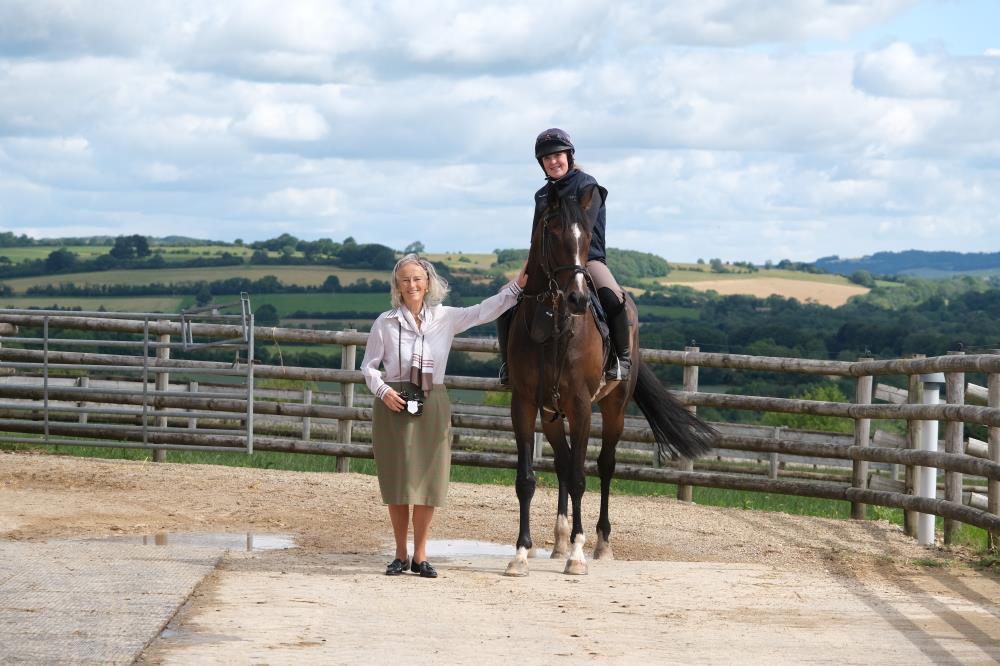 Fiona Broughton Pipkin with her CSWRC horse Hes No Trouble