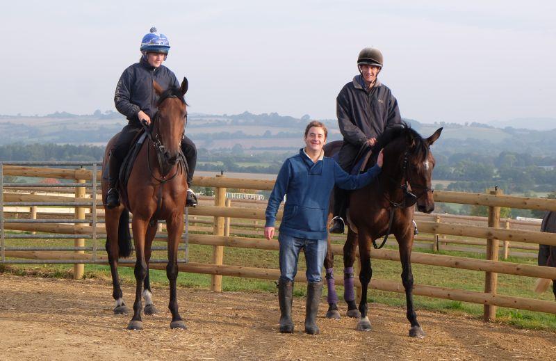 Henry Kimbell with his two GSTTKPA Charity horses King Simba and Allez Encore
