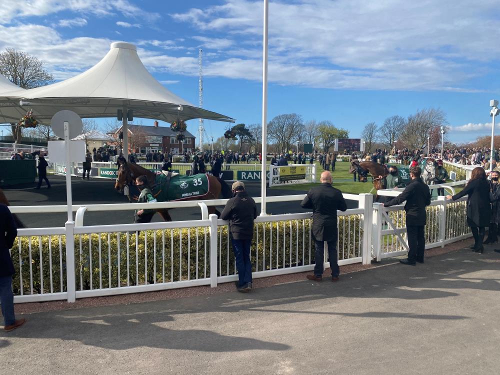 The paddock just before the Grand National