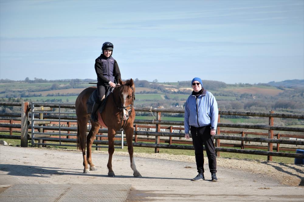 Jon Sancaster with his KBRS horse Percy Veering