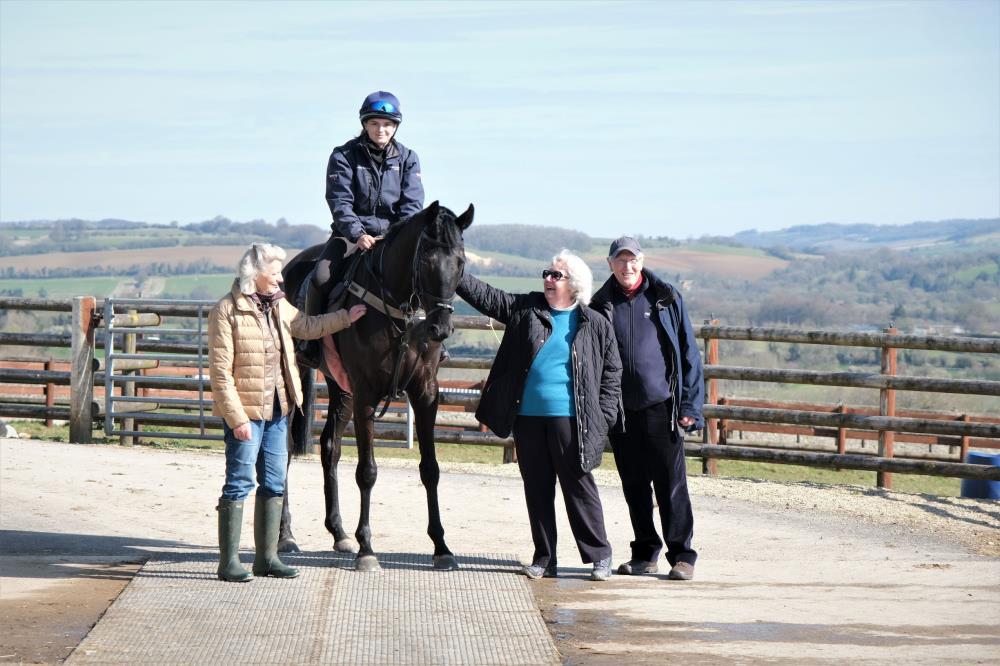 Cilla, Pat and John with their KBRS horse Voyburg