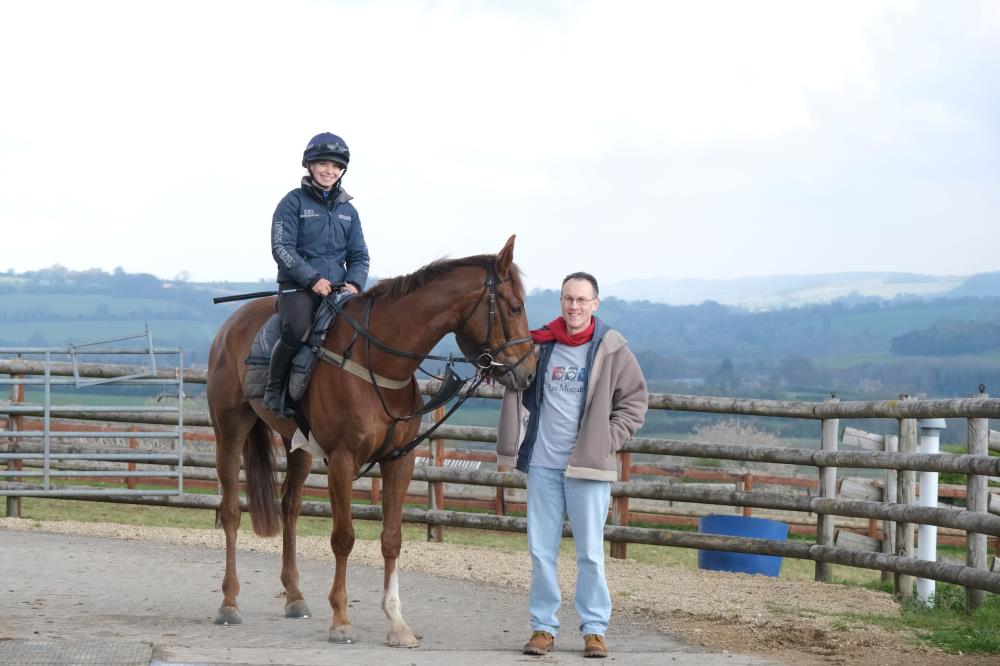 Percy Veering with his KBRS horse owner Simon Edwards