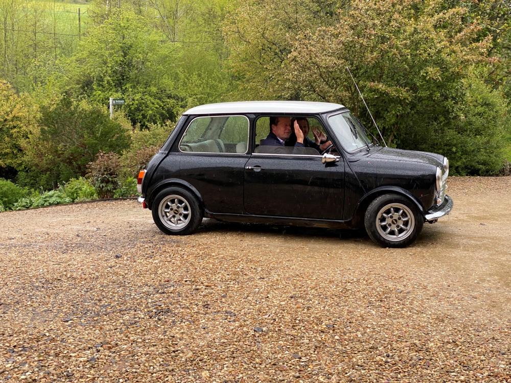 Tiny car..and people used to boast what they could do in a Mini!