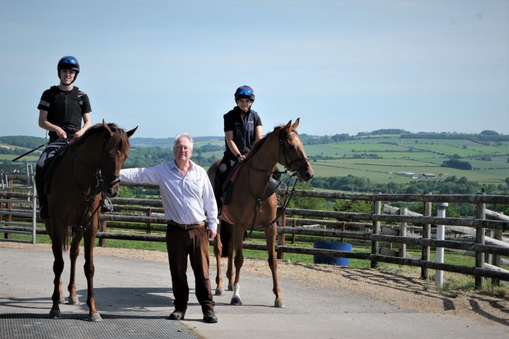 Charles with his KBRS horses Shinobi and Yeavering Belle