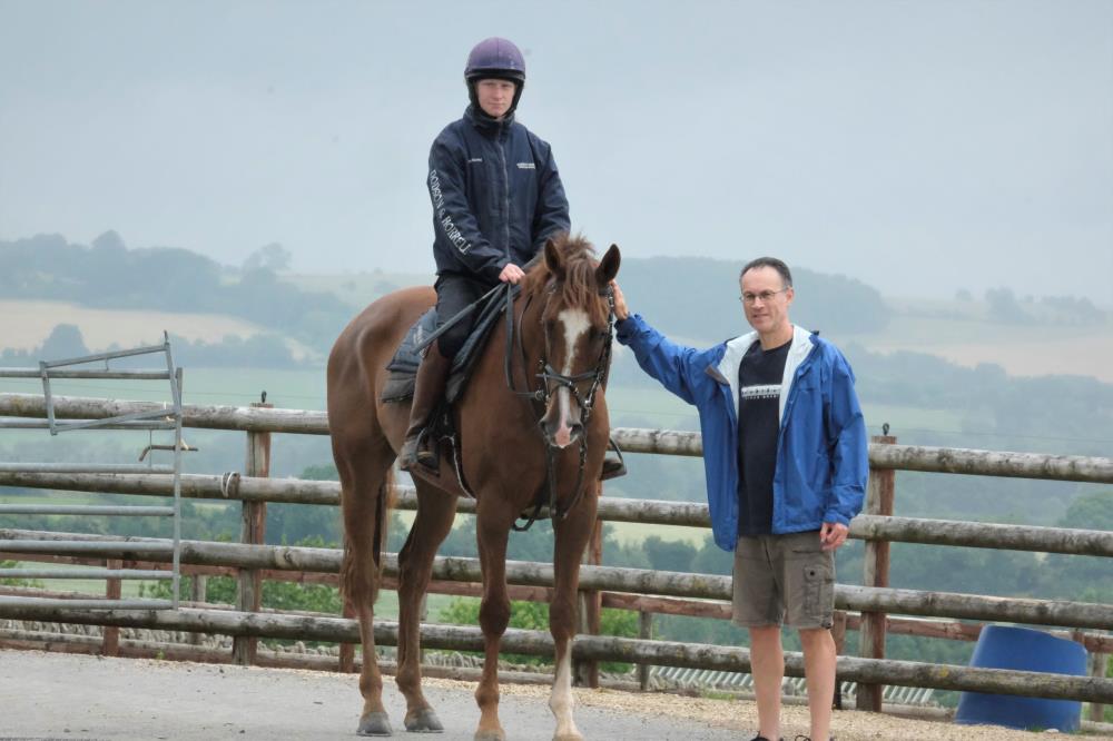 Simon Edwards with his KBRS horse Perecy Veering