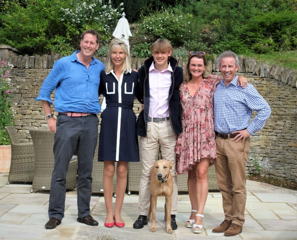 Godparents.. Charlie, Panda, Archie, Sophie and Rupert....oh and Gilbert